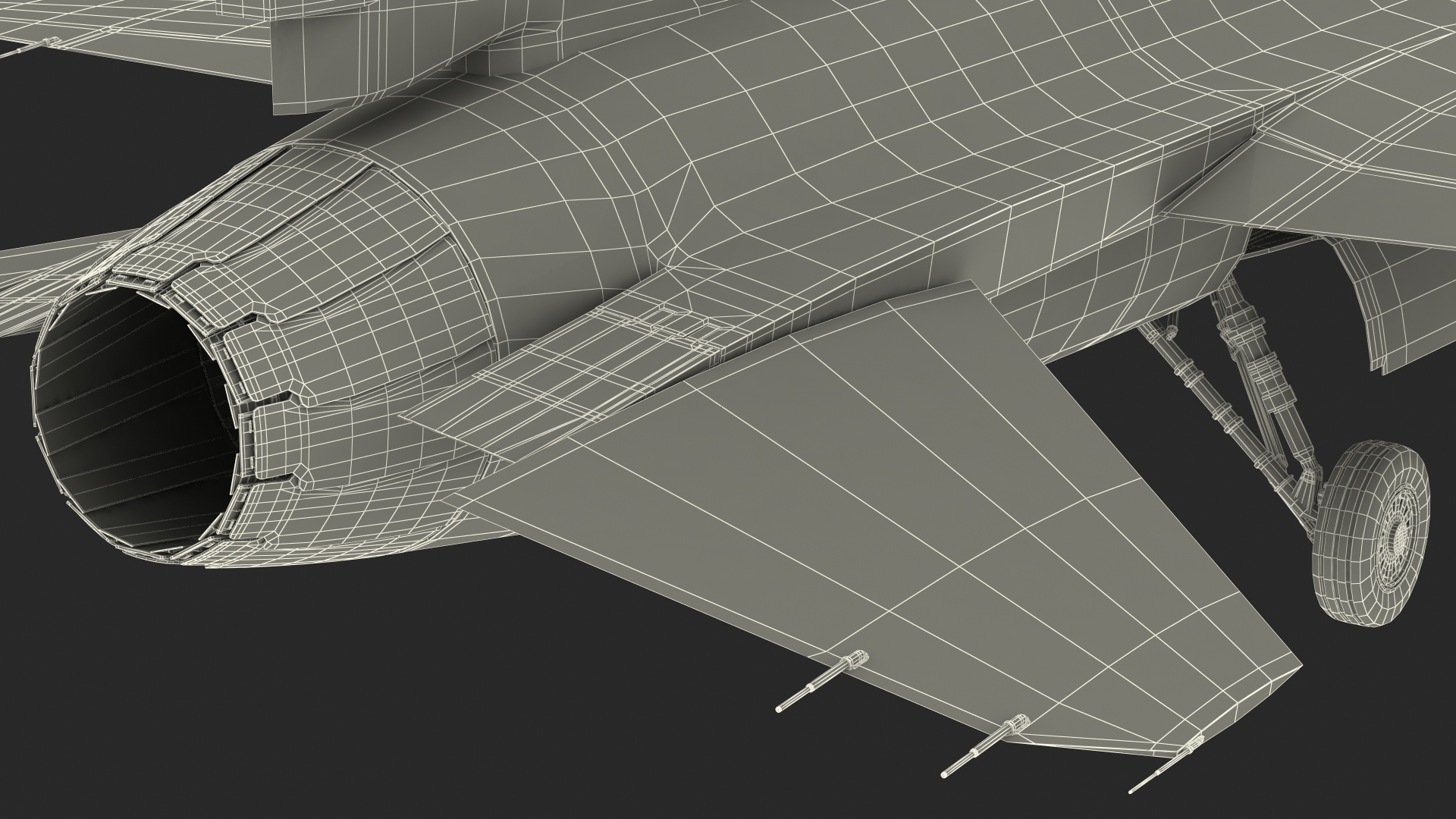 3D model Fighter F 16 Fighting Falcon US Air Force With a Pilot Rigged for Cinema 4D