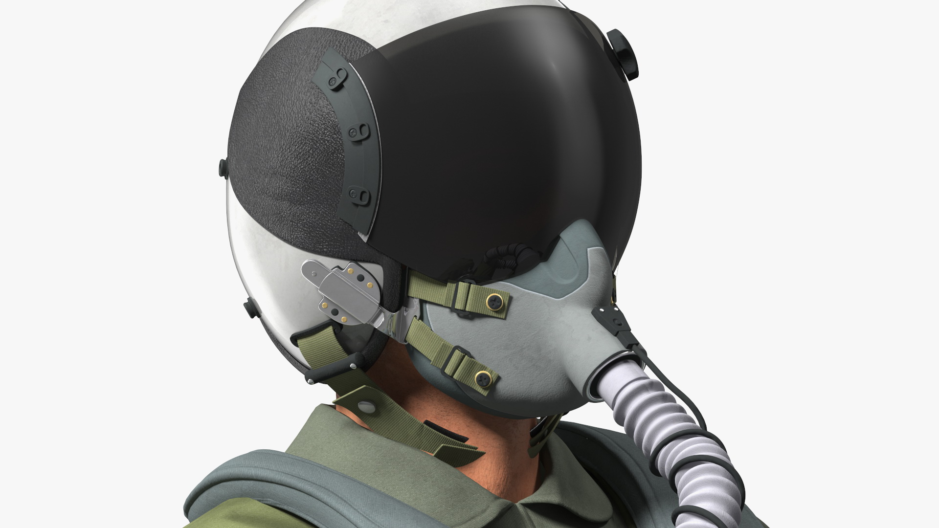 3D model Fighter F 16 Fighting Falcon US Air Force With a Pilot Rigged for Cinema 4D