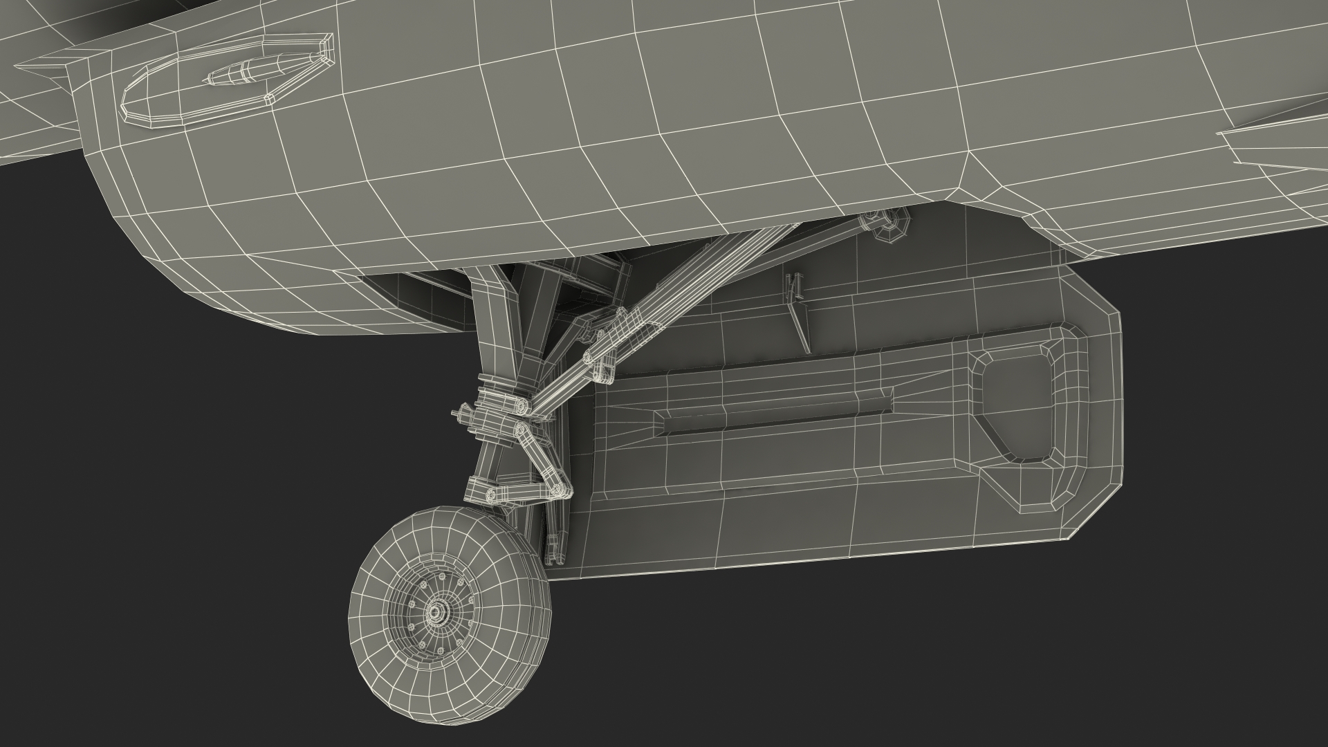 3D model Fighter F 16 Fighting Falcon US Air Force With a Pilot Rigged for Cinema 4D