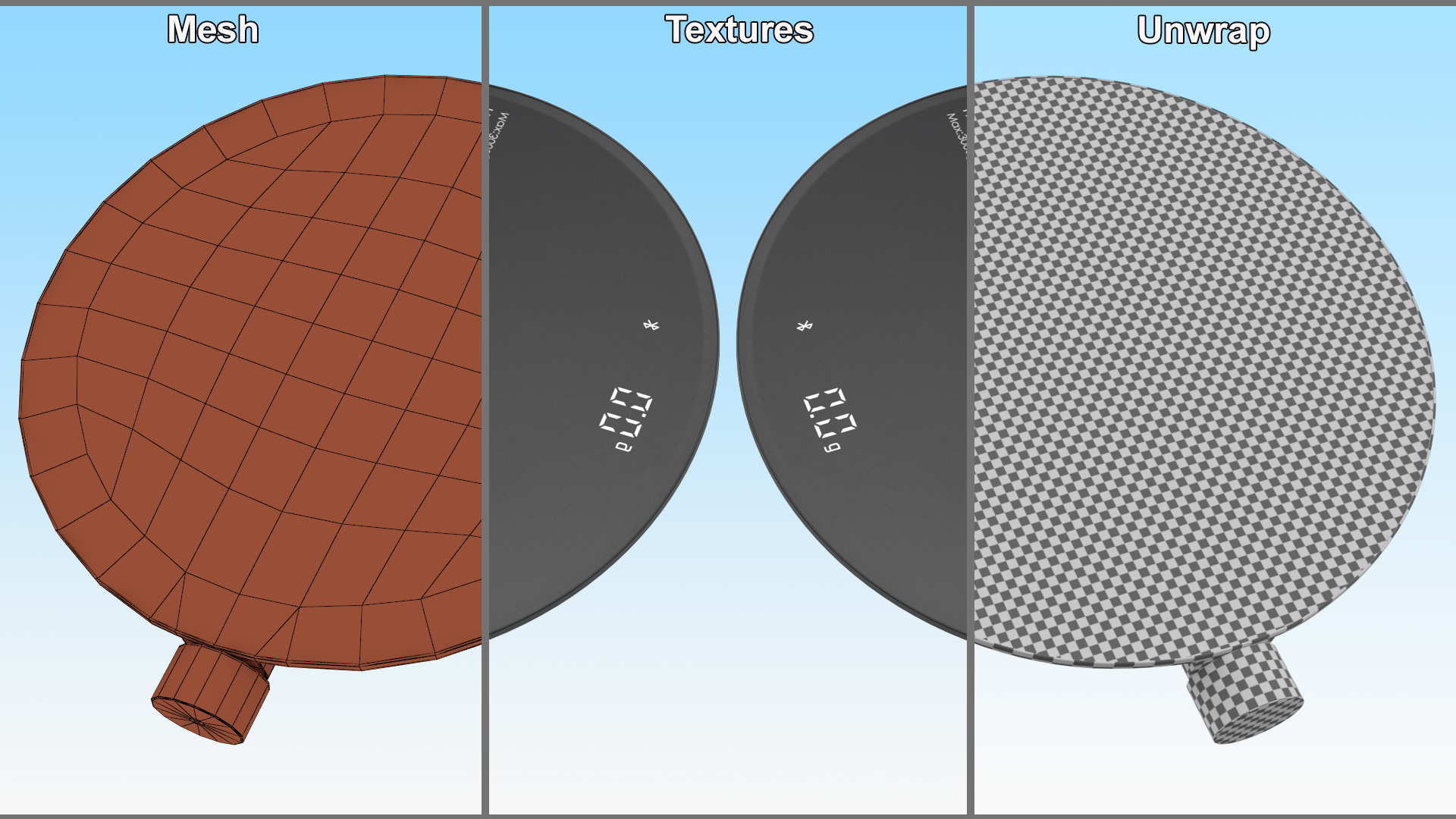 Smart Food Kitchen Scale 3D model