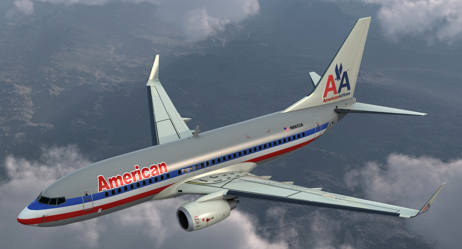 Boeing 737 700 American Airlines 3D