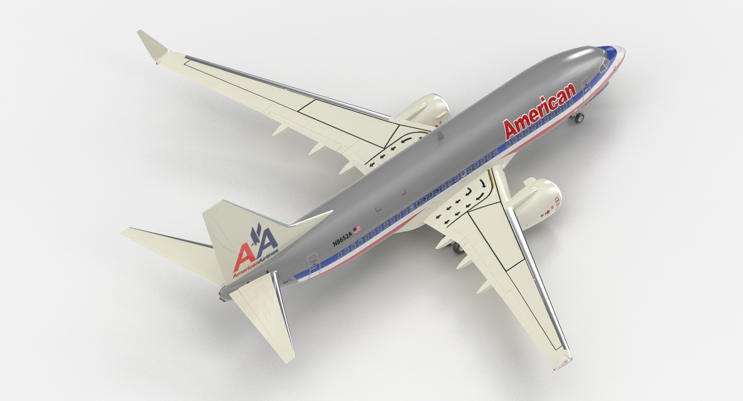 Boeing 737 700 American Airlines 3D