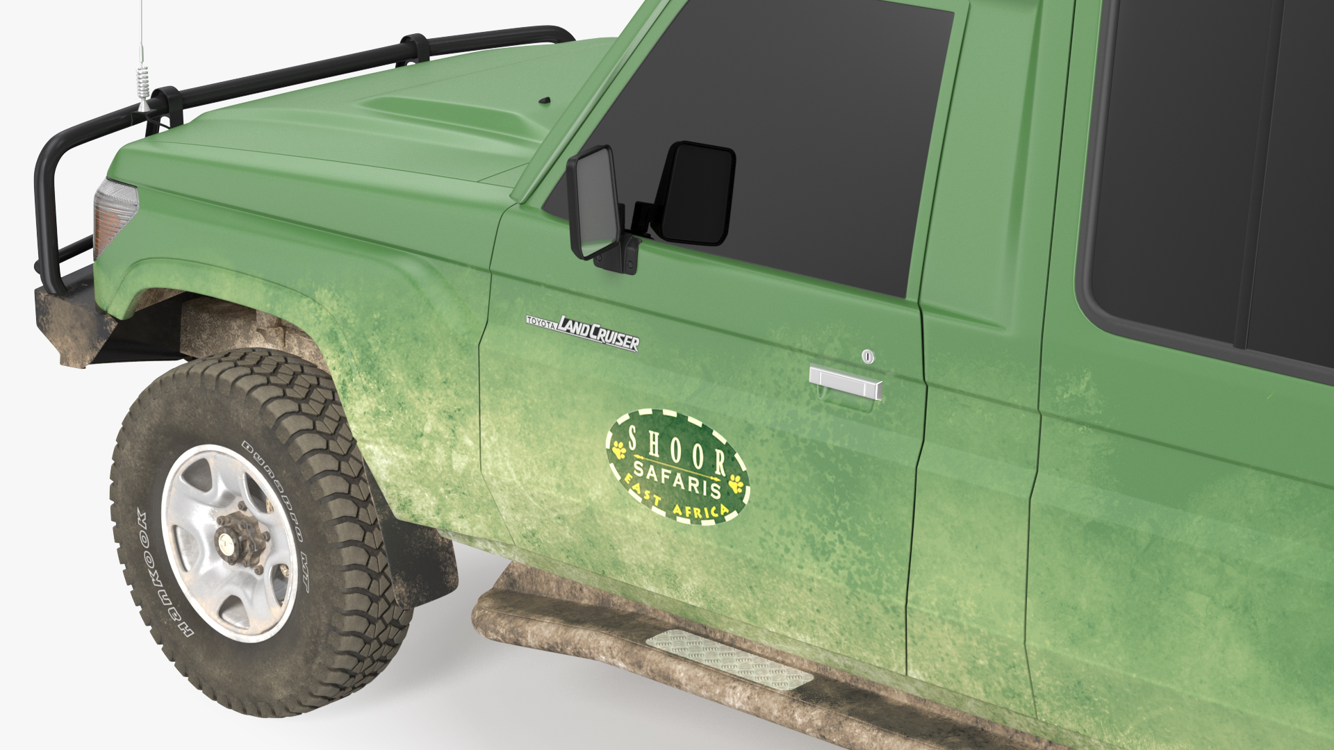 3D Toyota Land Cruiser Safari Green Exterior Only