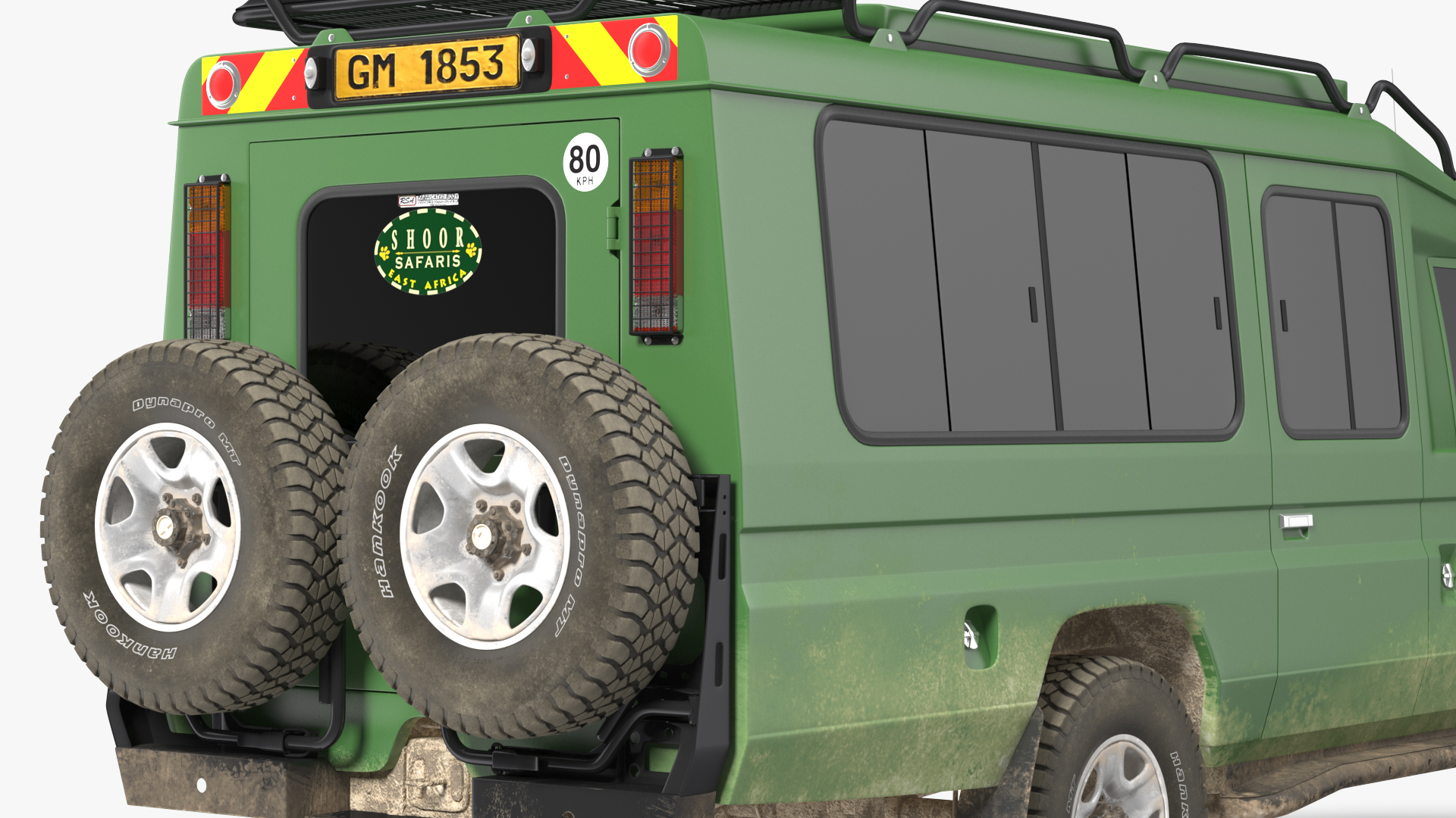 3D Toyota Land Cruiser Safari Green Exterior Only