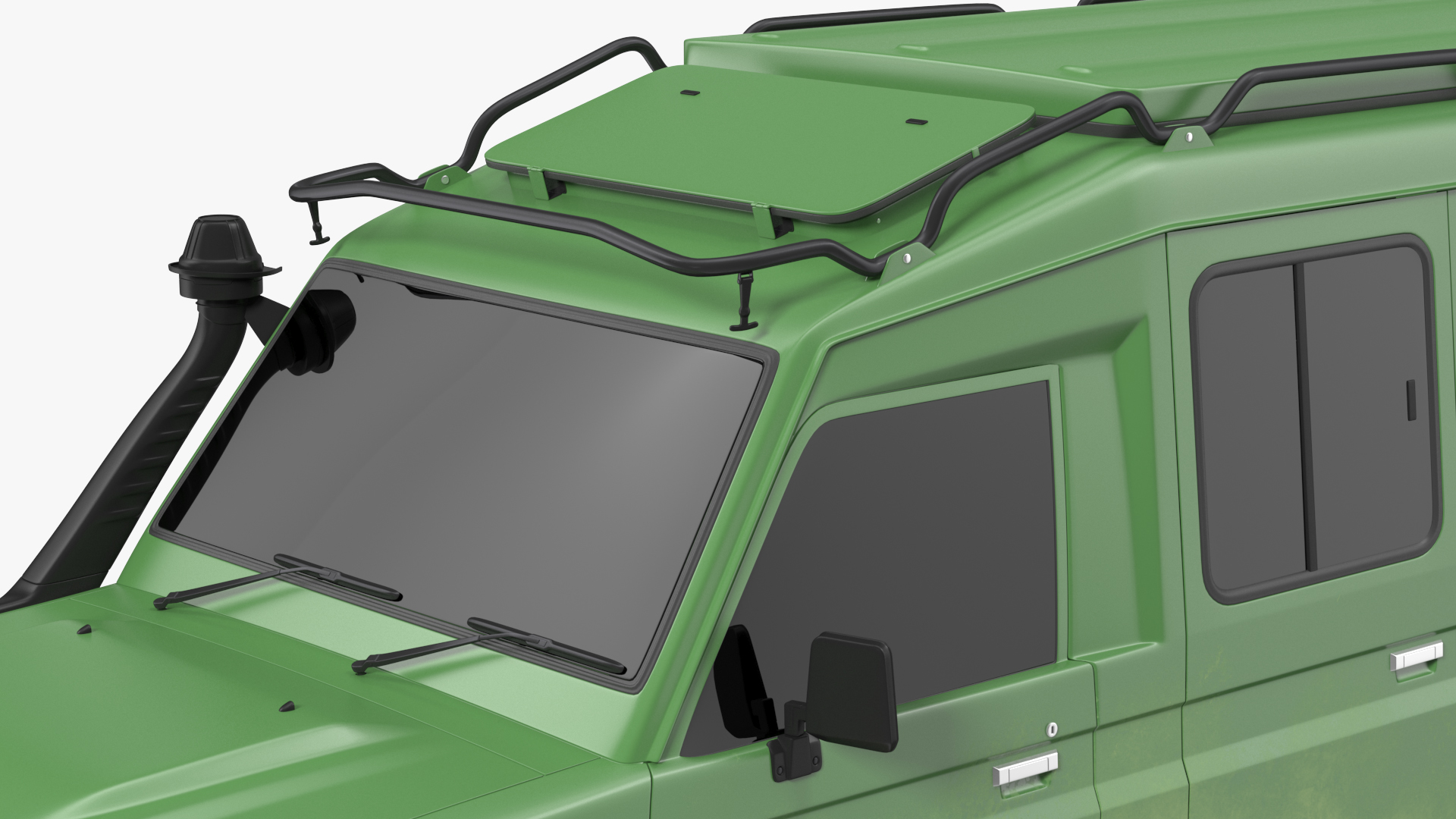 3D Toyota Land Cruiser Safari Green Exterior Only