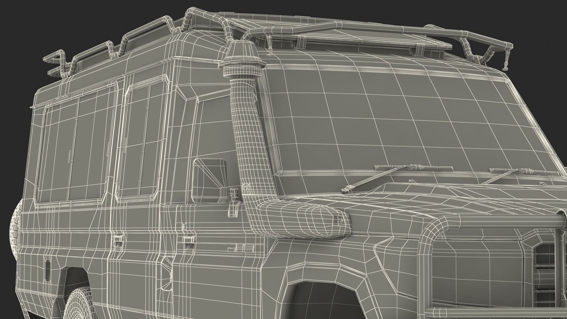 3D Toyota Land Cruiser Safari Green Exterior Only