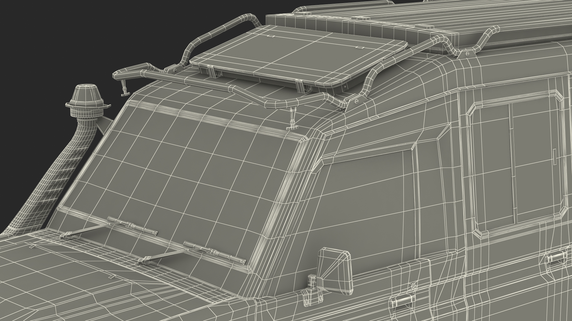 3D Toyota Land Cruiser Safari Green Exterior Only
