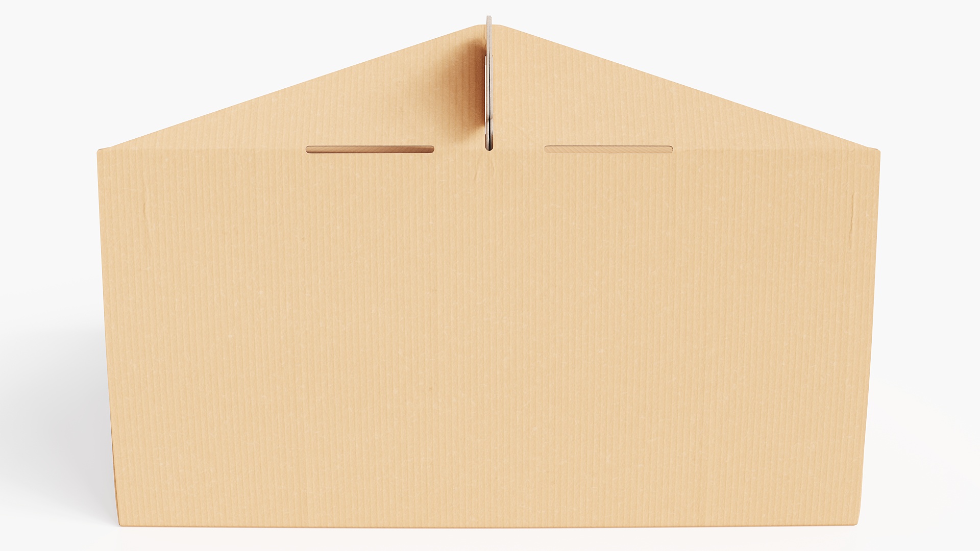 3D W Packaging Cake Box Kraft with Window model