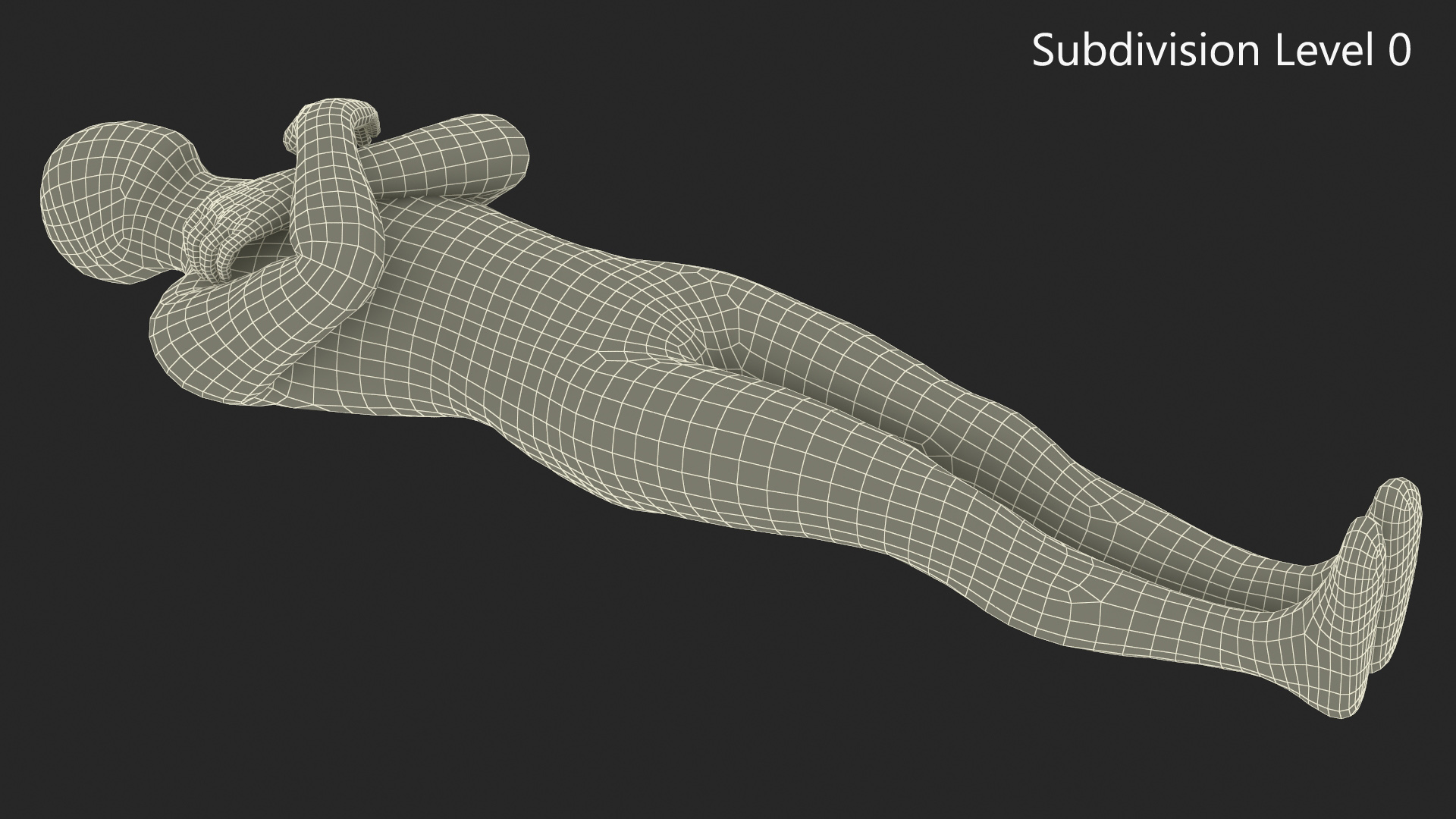 3D Mummy with Arms Crossed model