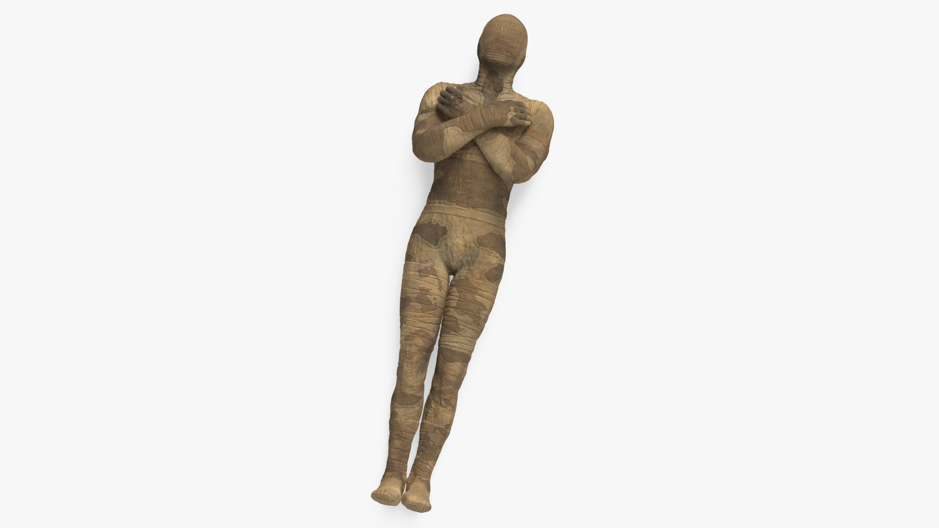 3D Mummy with Arms Crossed model