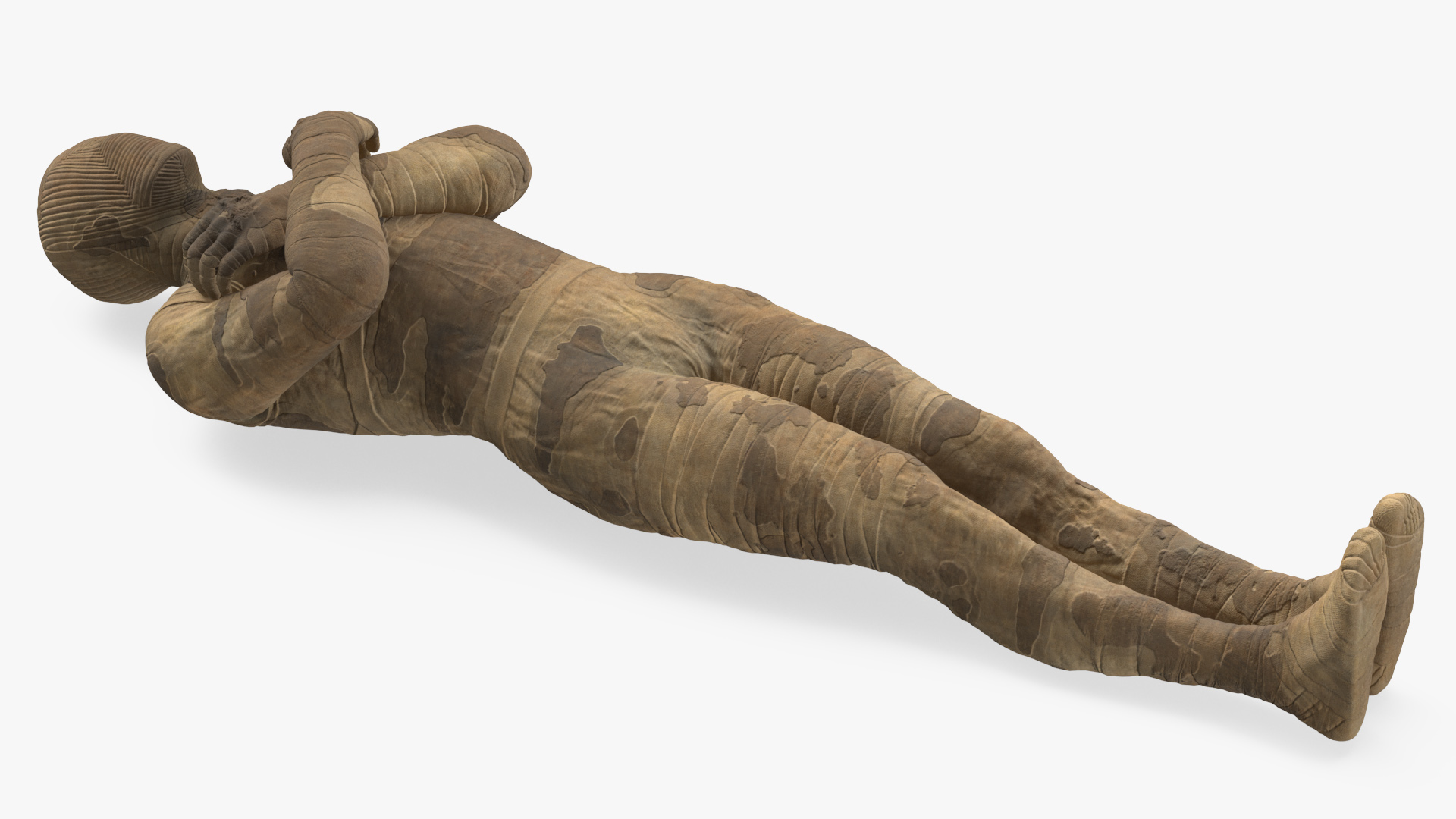 3D Mummy with Arms Crossed model