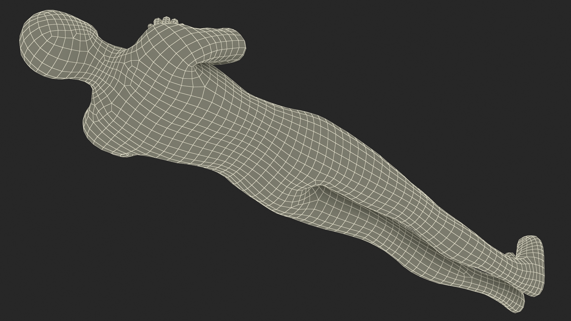 3D Mummy with Arms Crossed model