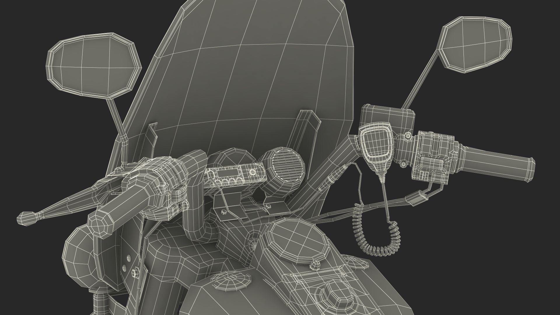3D NYPD Road King Motorcycle with Officer model
