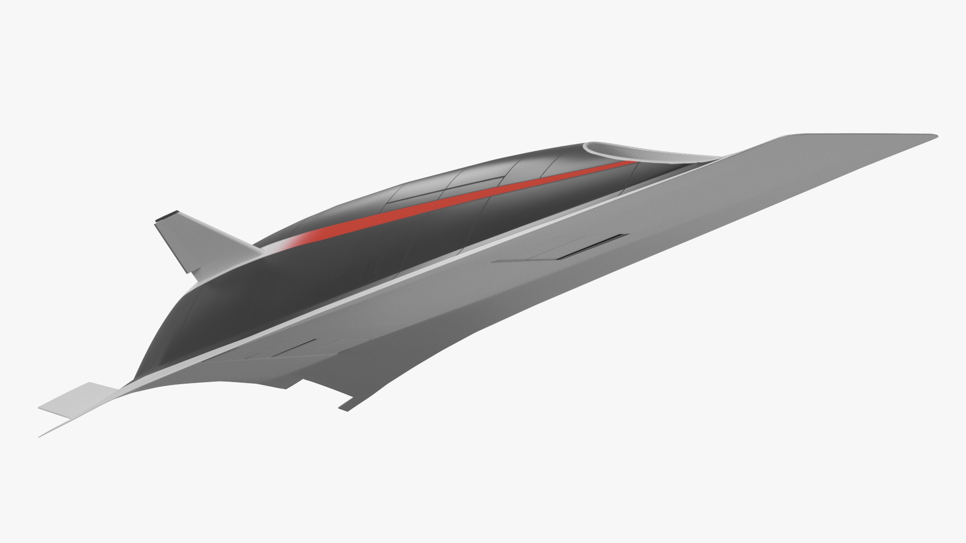 Commercial Hypersonic Passenger Plane 3D