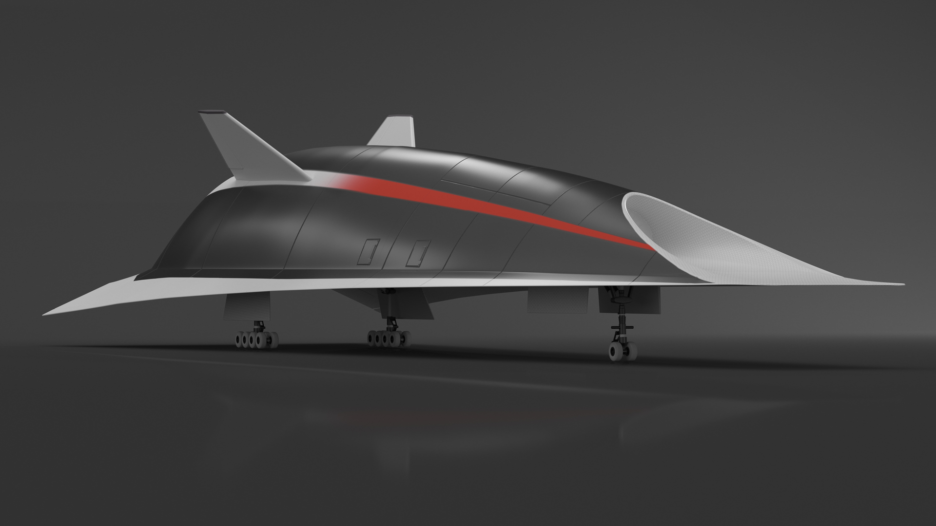 Commercial Hypersonic Passenger Plane 3D