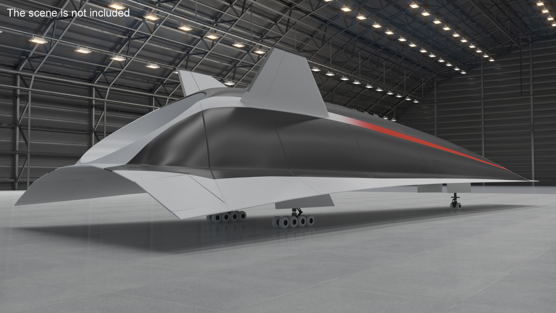 Commercial Hypersonic Passenger Plane 3D