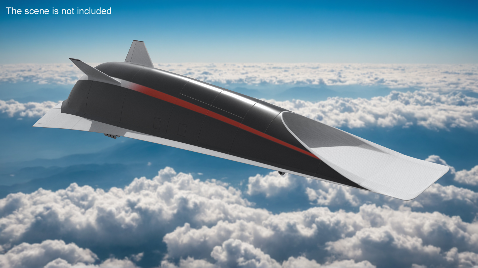 Commercial Hypersonic Passenger Plane 3D