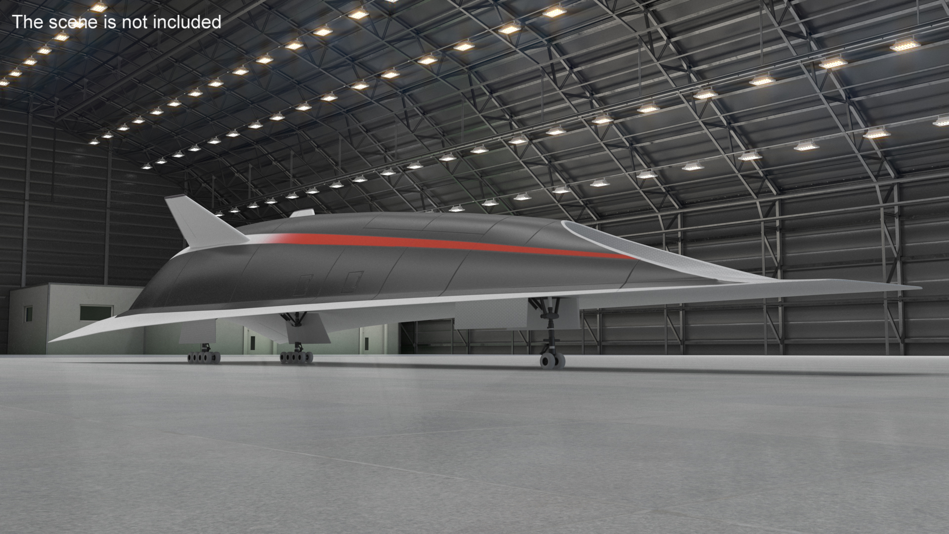 Commercial Hypersonic Passenger Plane 3D