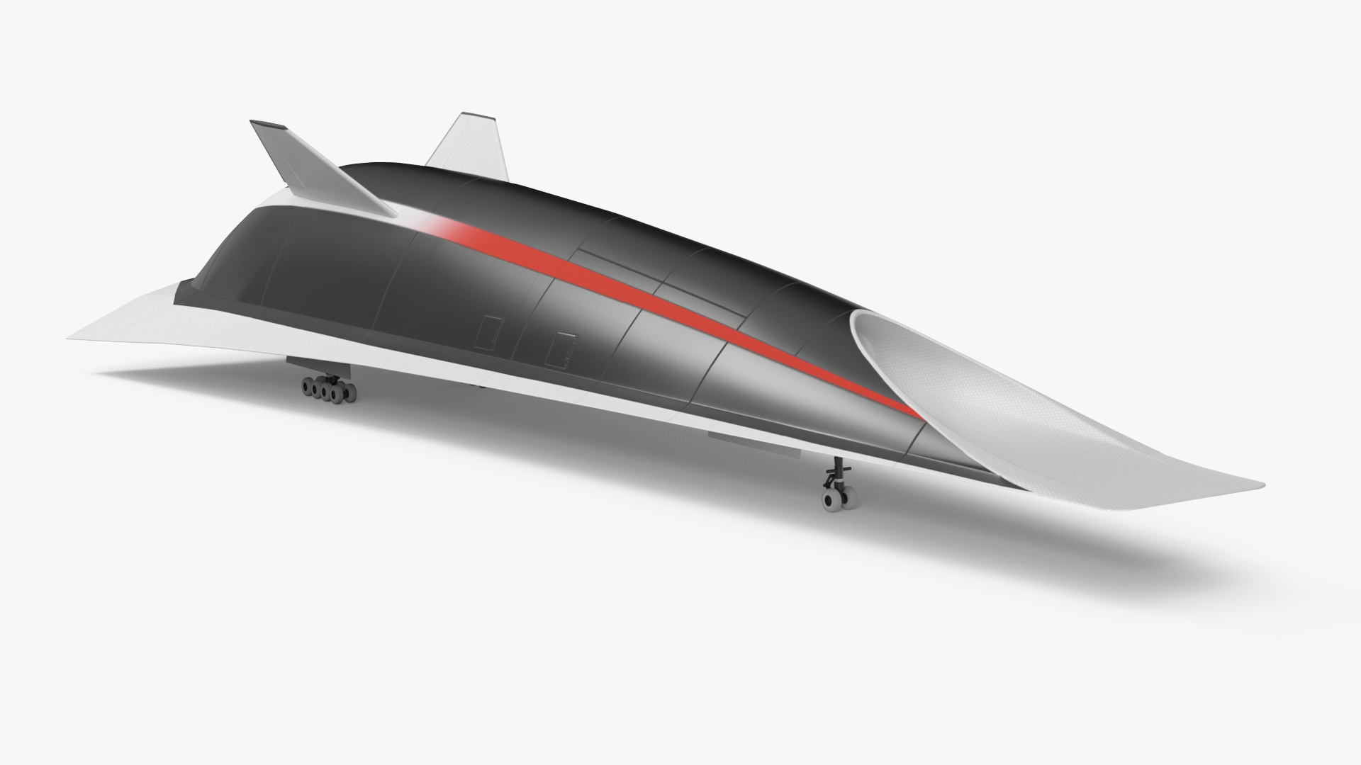 Commercial Hypersonic Passenger Plane 3D