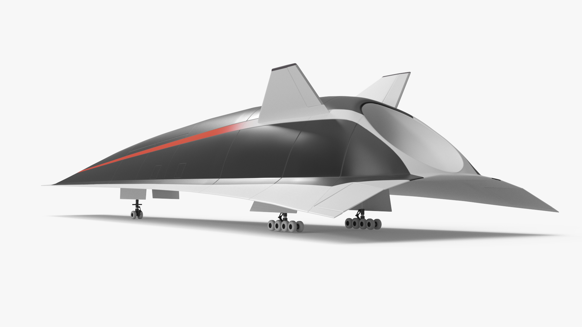 Commercial Hypersonic Passenger Plane 3D
