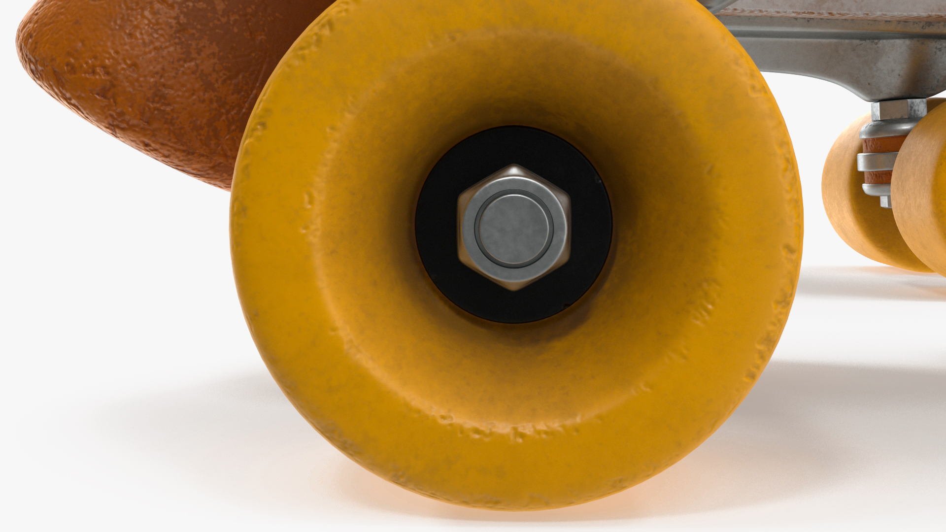 3D Vintage Style Old Roller Skates