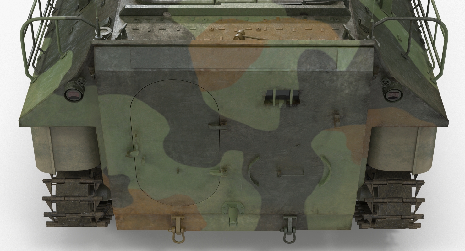 3D model Landing Tracked Vehicle AAV P7