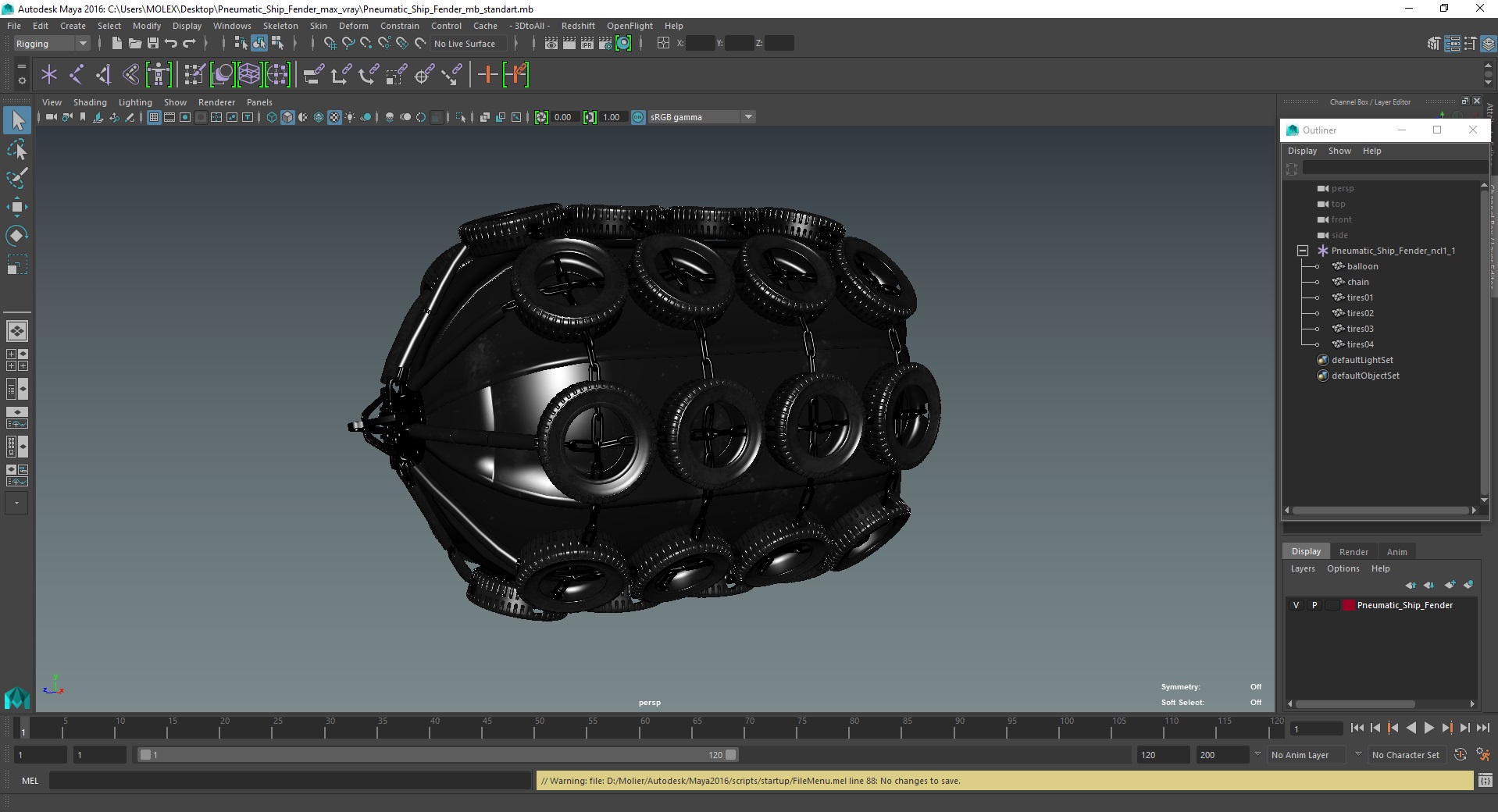 3D Pneumatic Ship Fender