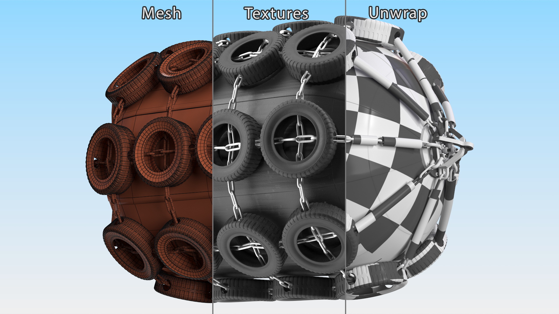 3D Pneumatic Ship Fender