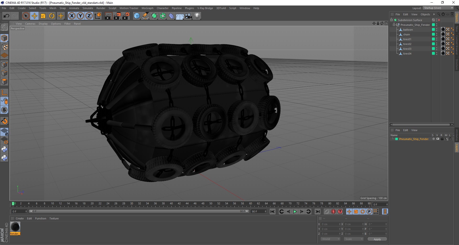 3D Pneumatic Ship Fender