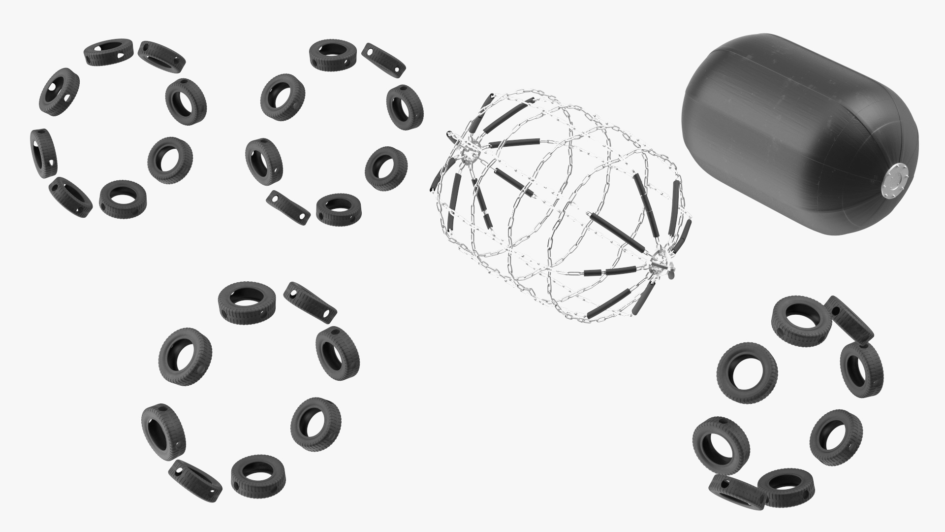 3D Pneumatic Ship Fender