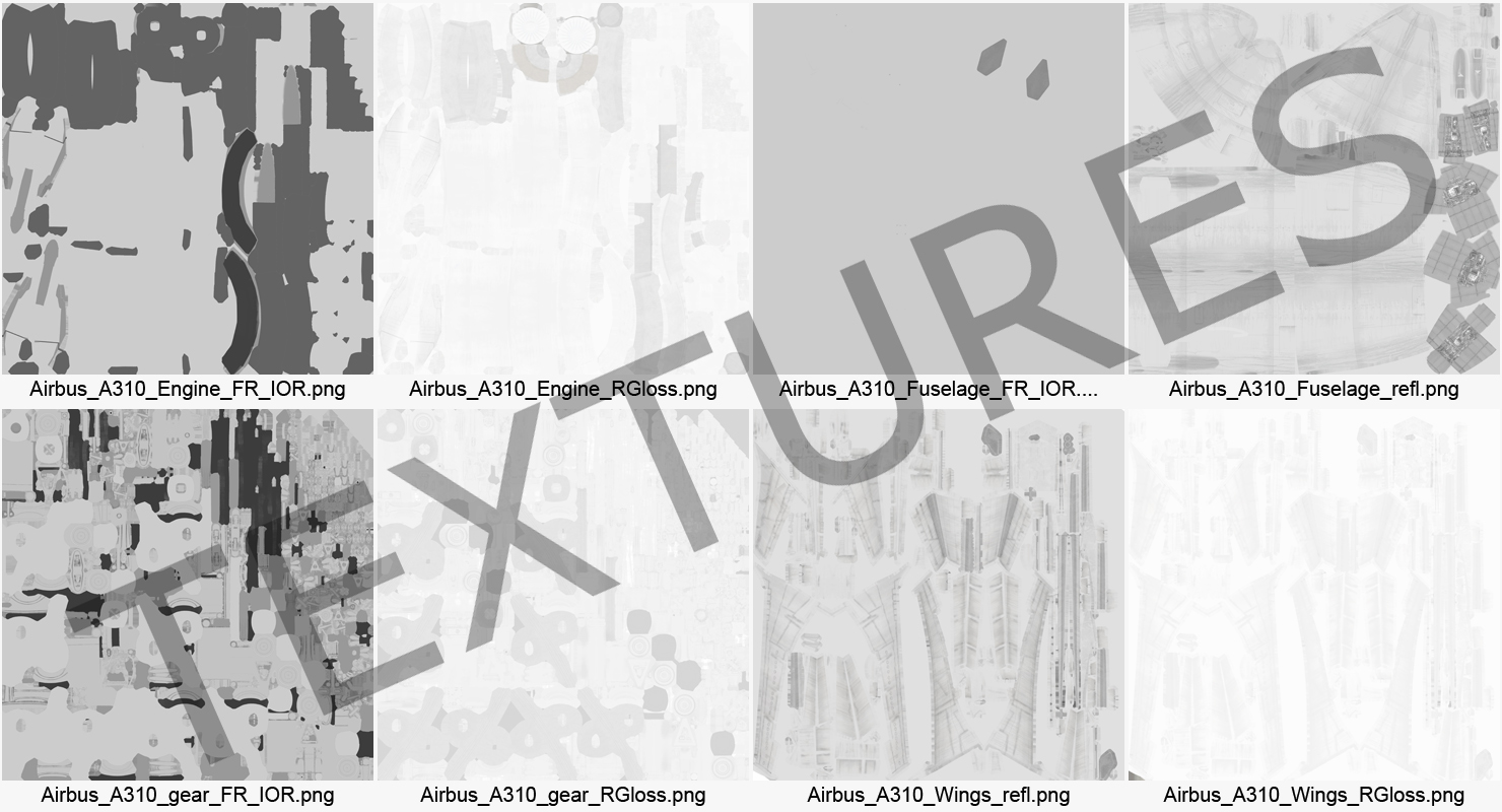Airbus A310 300F Cargo Aircraft FedEx 3D