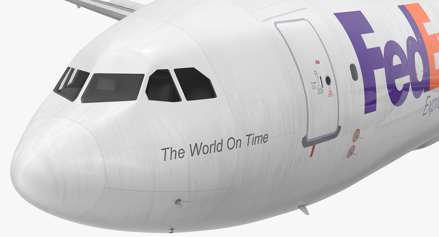 Airbus A310 300F Cargo Aircraft FedEx 3D