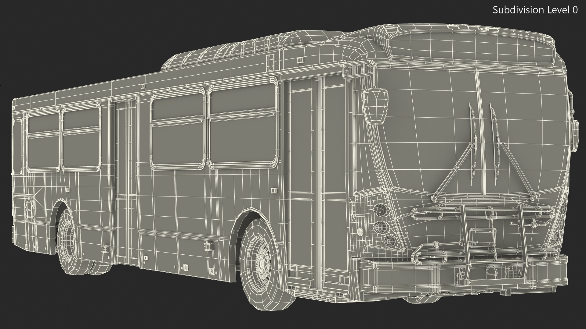 Bus Nabi Model 416 NYC Airport Express Simple Interior 3D model