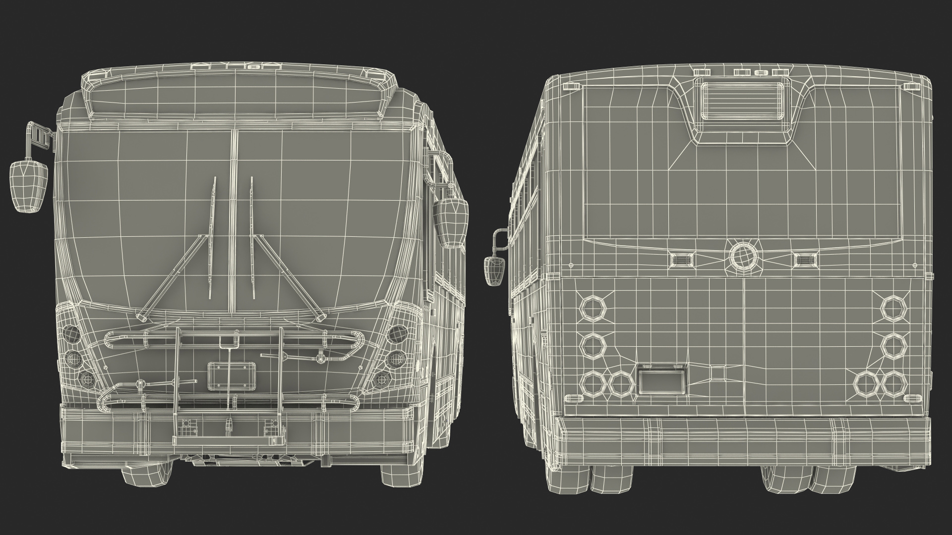 Bus Nabi Model 416 NYC Airport Express Simple Interior 3D model