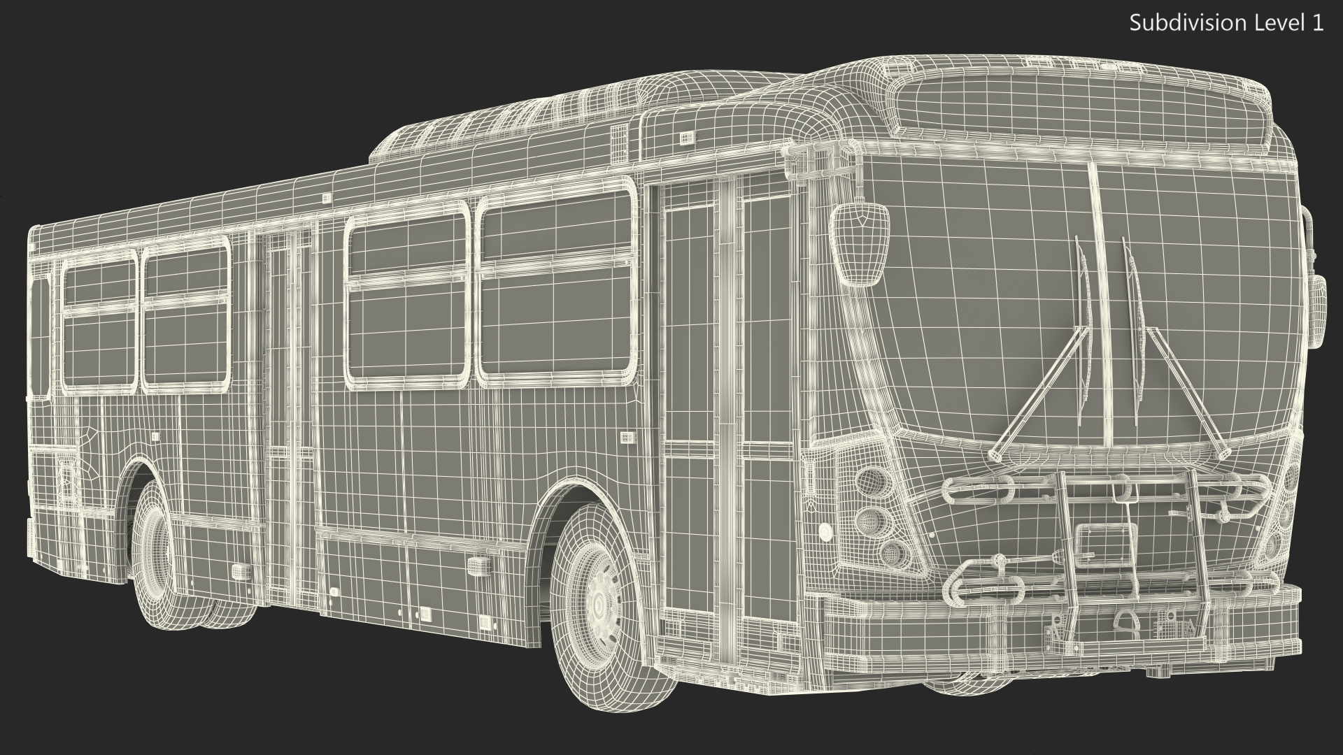 Bus Nabi Model 416 NYC Airport Express Simple Interior 3D model