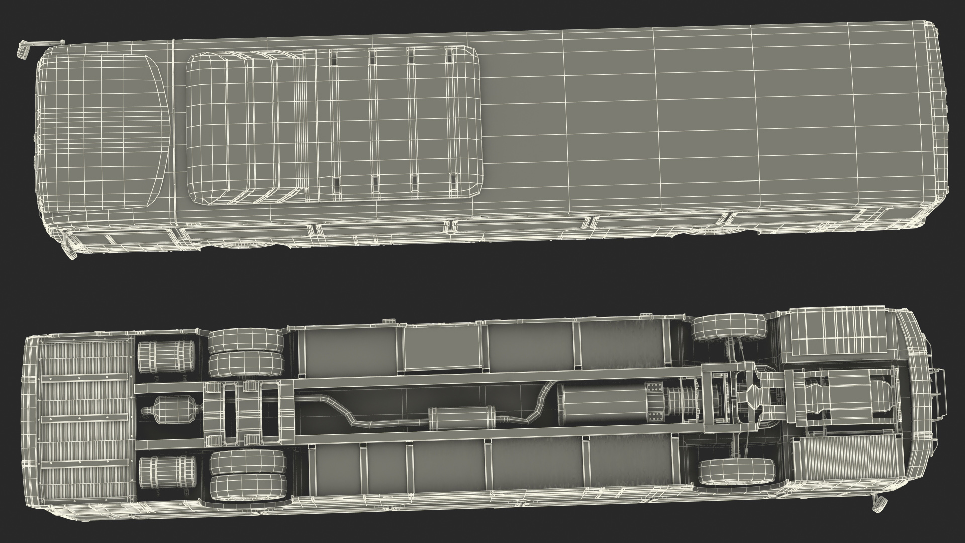 Bus Nabi Model 416 NYC Airport Express Simple Interior 3D model