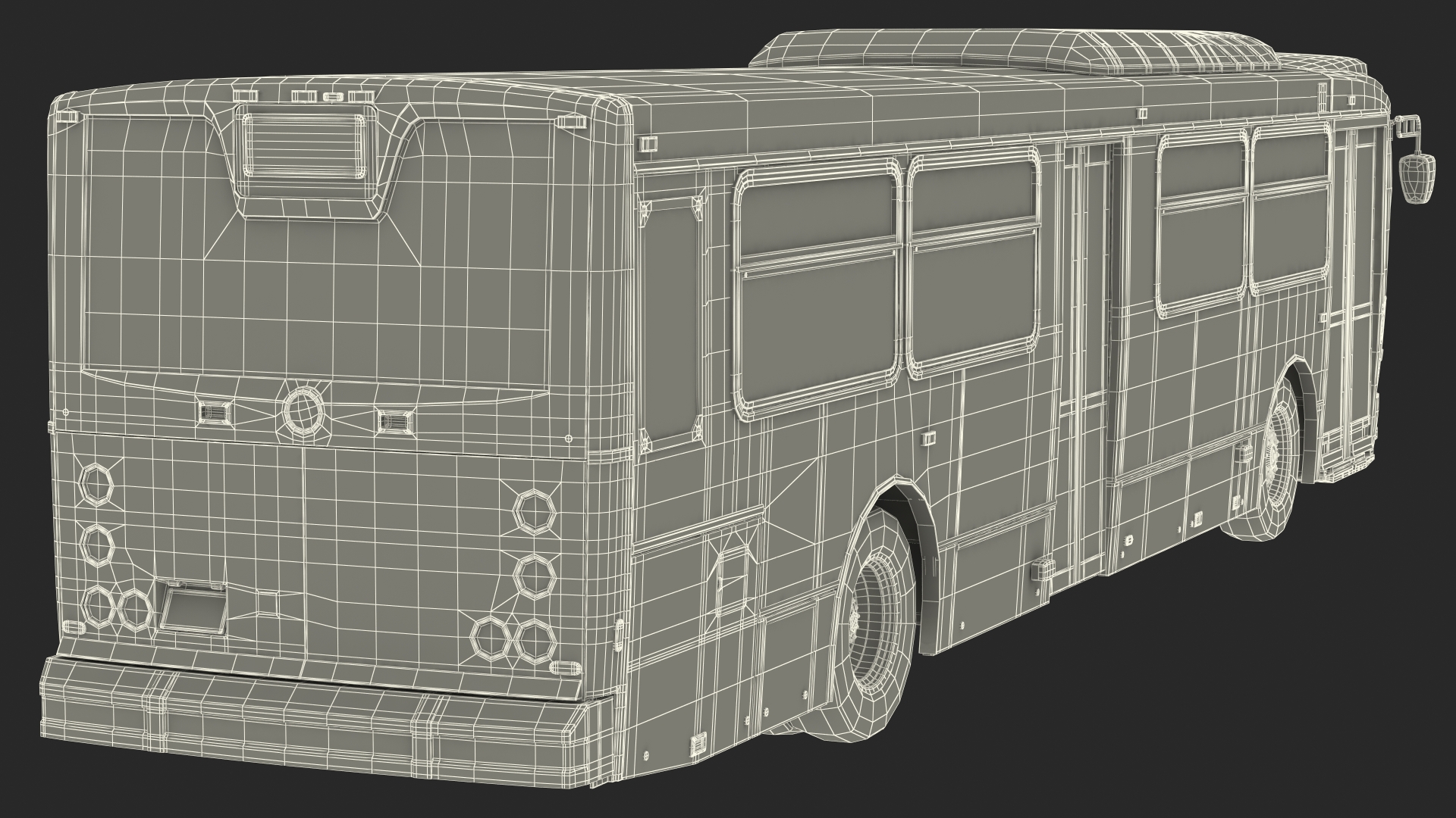 Bus Nabi Model 416 NYC Airport Express Simple Interior 3D model