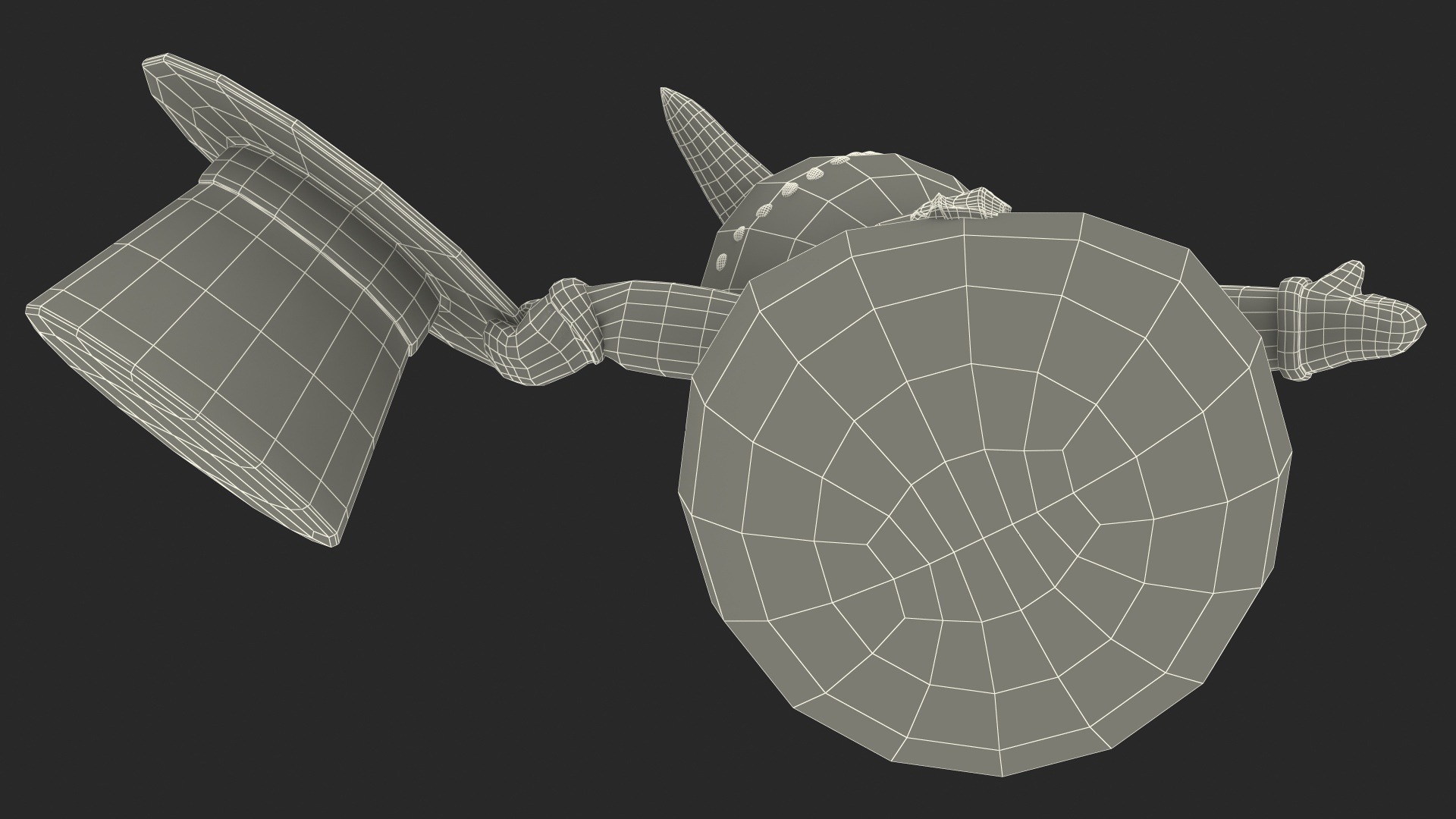 Cartoon Snowman Rigged 3D