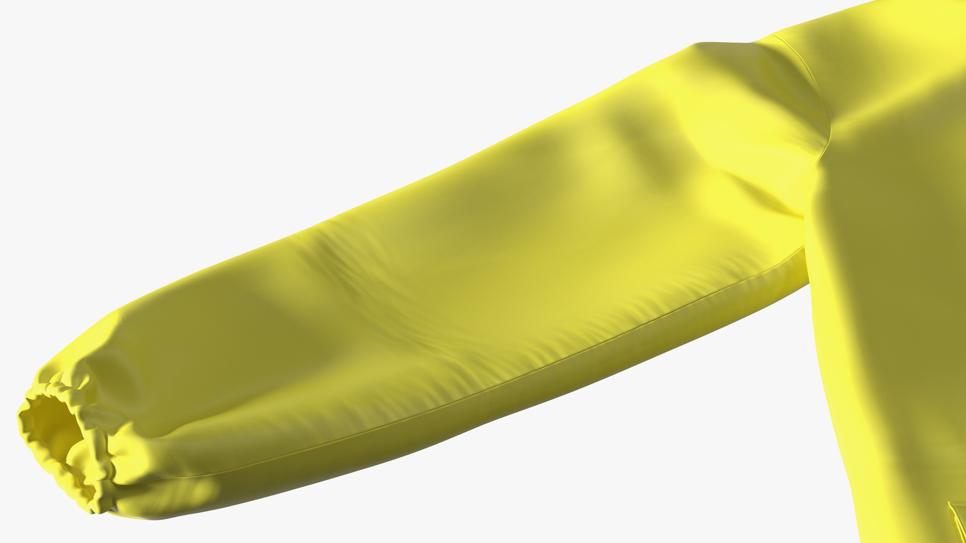 John Deere Yellow Rain Jacket 3D model