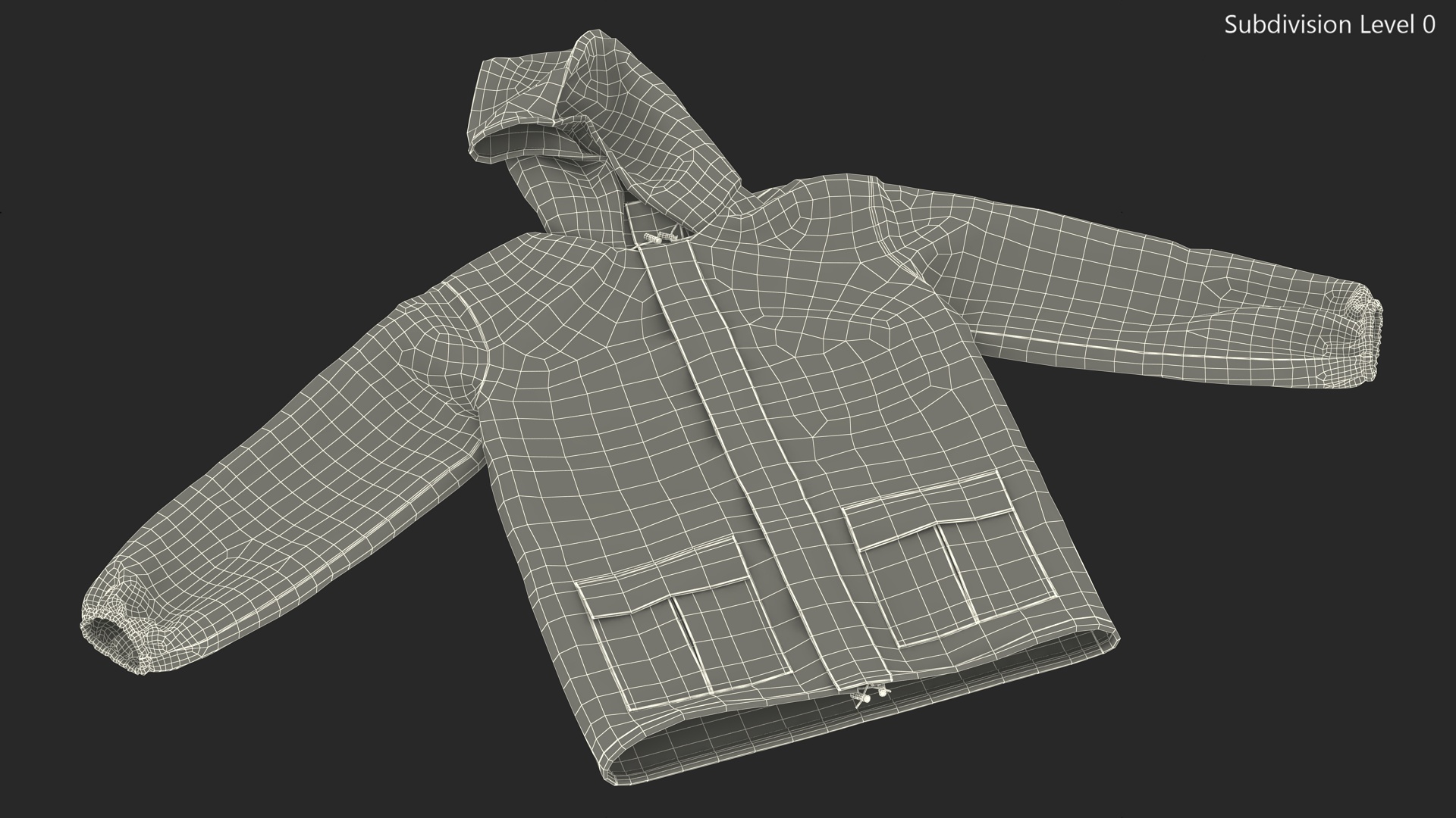 John Deere Yellow Rain Jacket 3D model