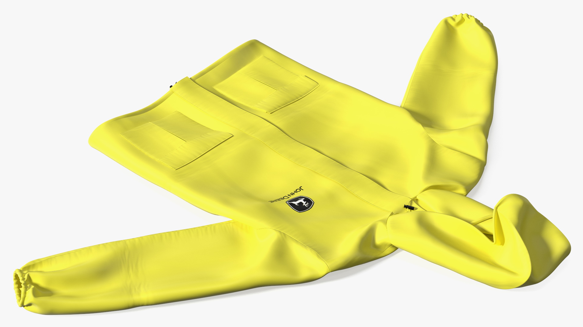 John Deere Yellow Rain Jacket 3D model