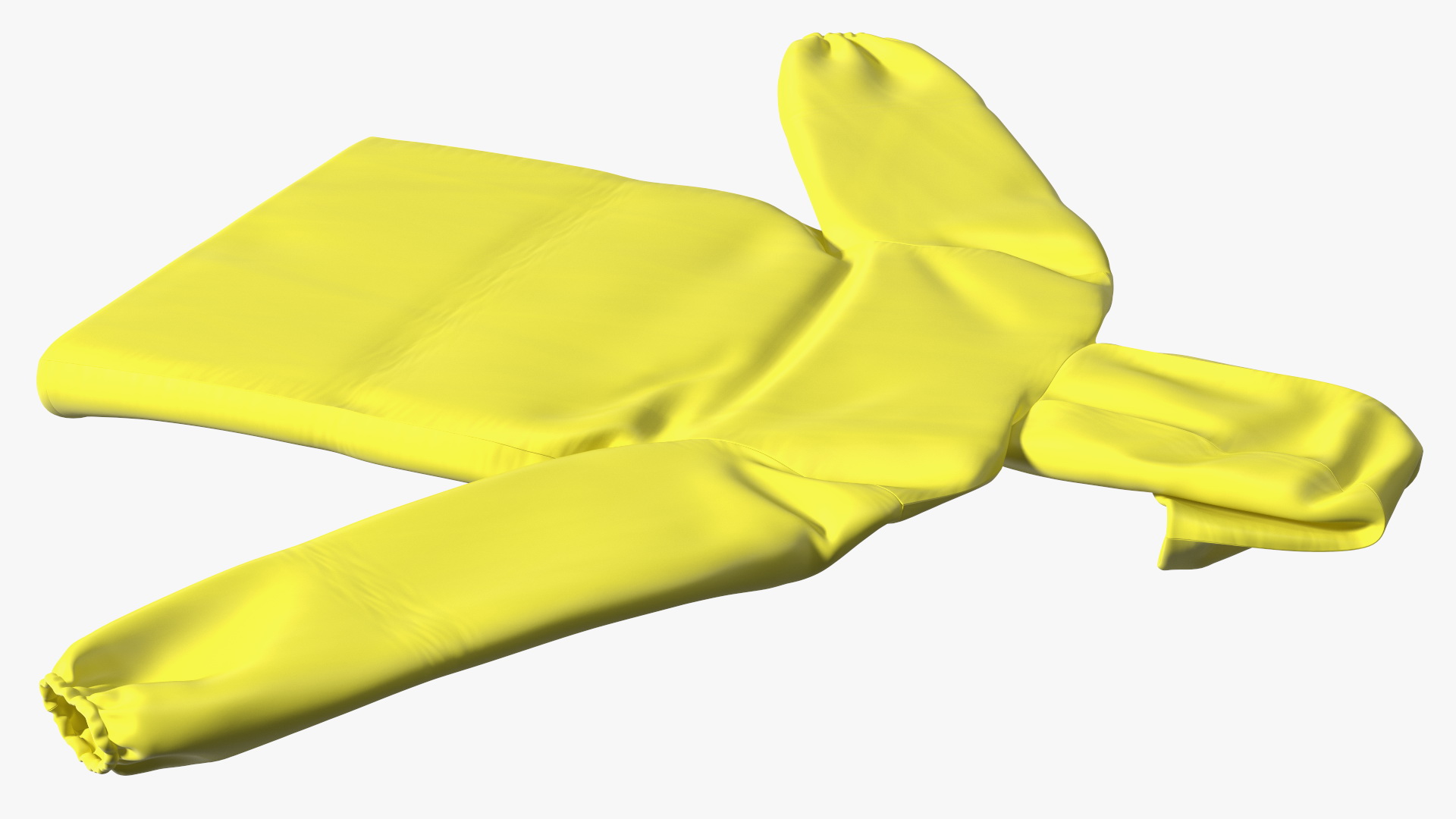 John Deere Yellow Rain Jacket 3D model
