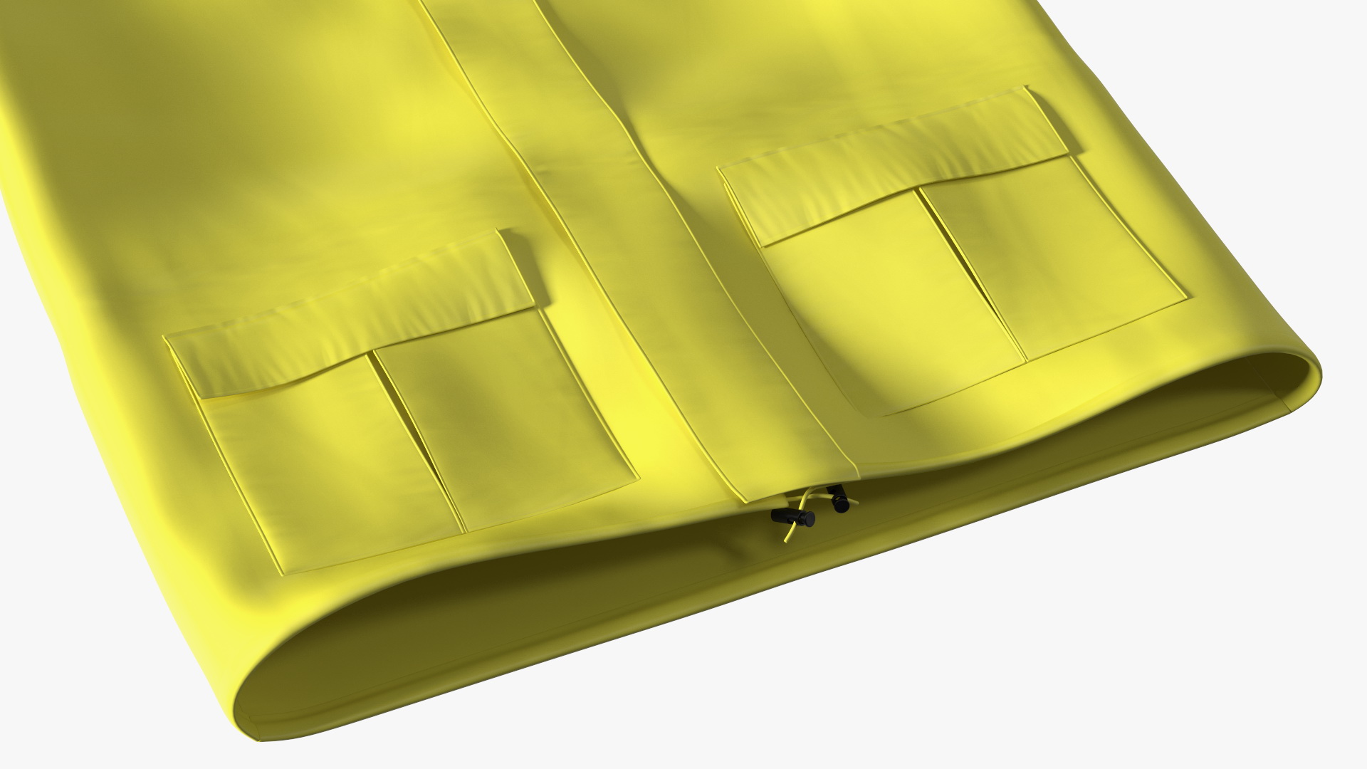 John Deere Yellow Rain Jacket 3D model