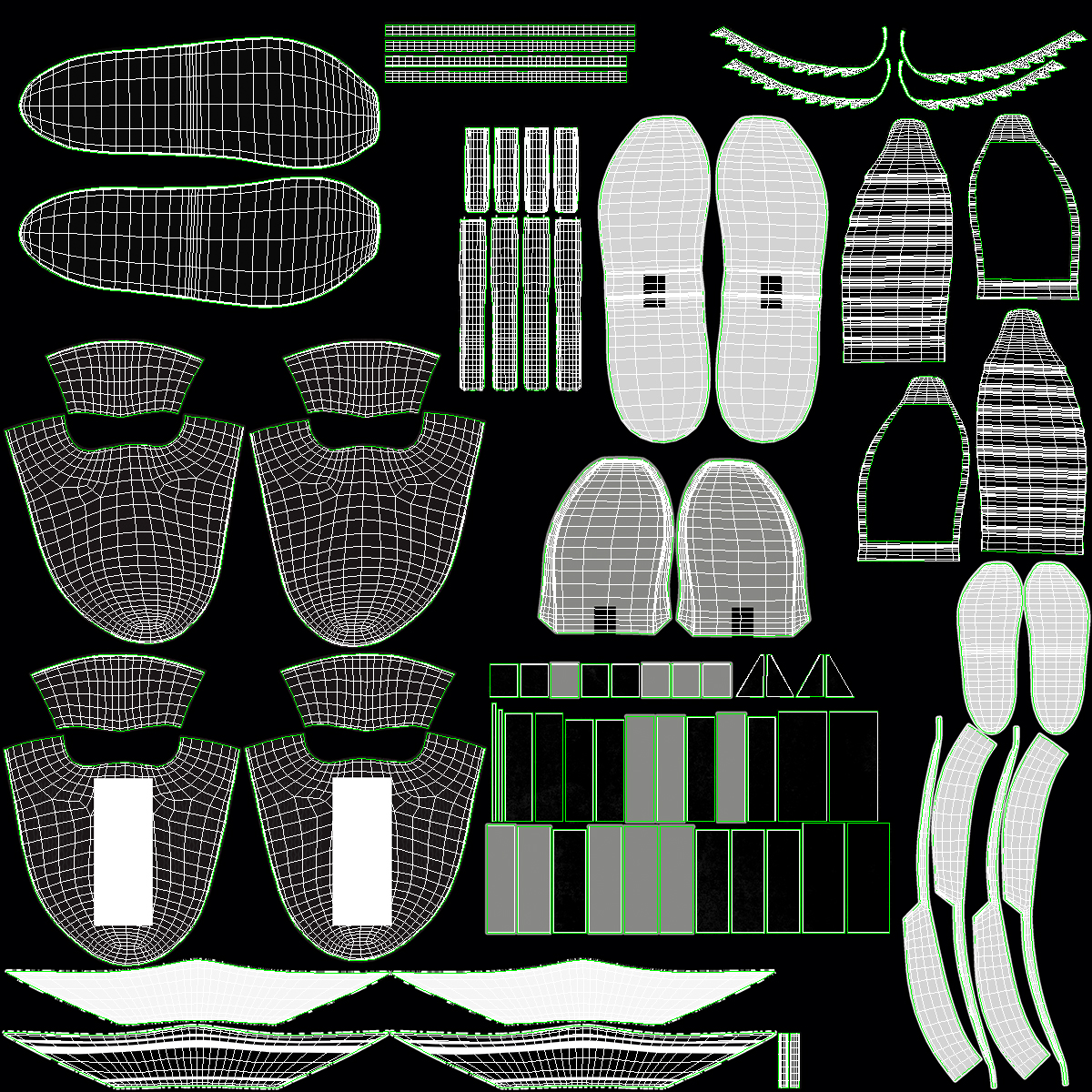 Sneakers Black 3D model