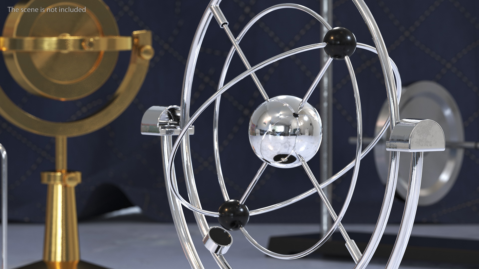 Orbital Newton Pendulum Model 3D model