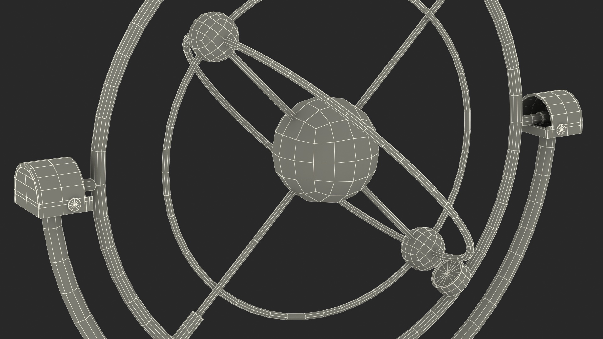 Orbital Newton Pendulum Model 3D model