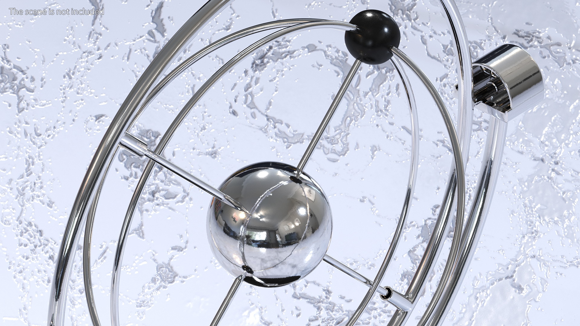 Orbital Newton Pendulum Model 3D model