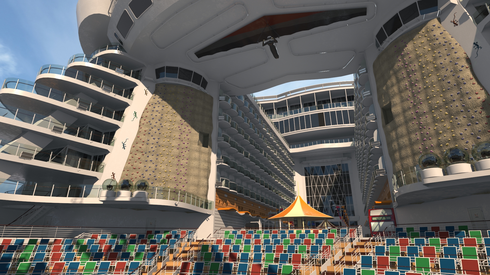 Oasis Class Cruise Ship Allure of The Seas 3D