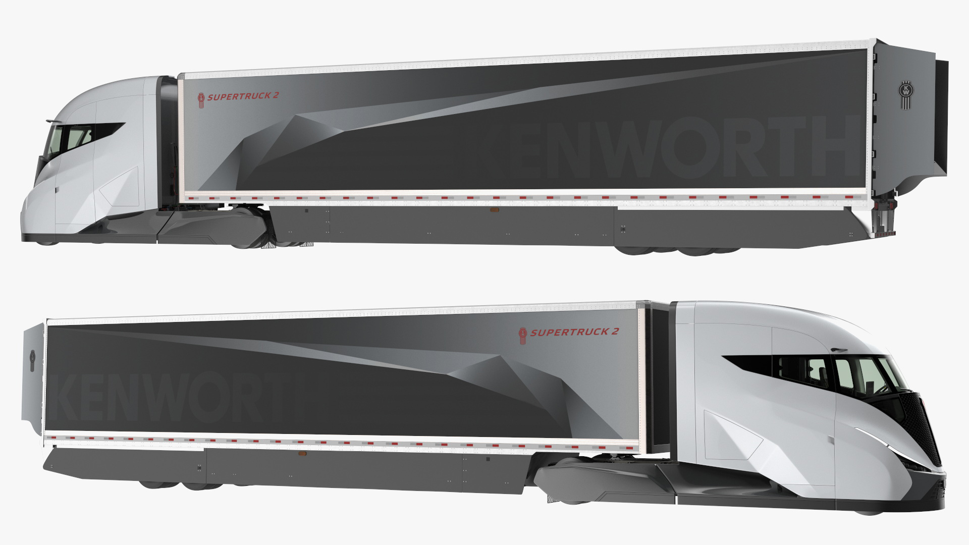 Kenworth SuperTruck 2 Rigged for Cinema 4D 3D