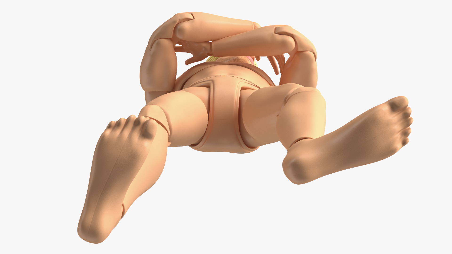 3D model Barbie Ken GTD90 Pose Fur